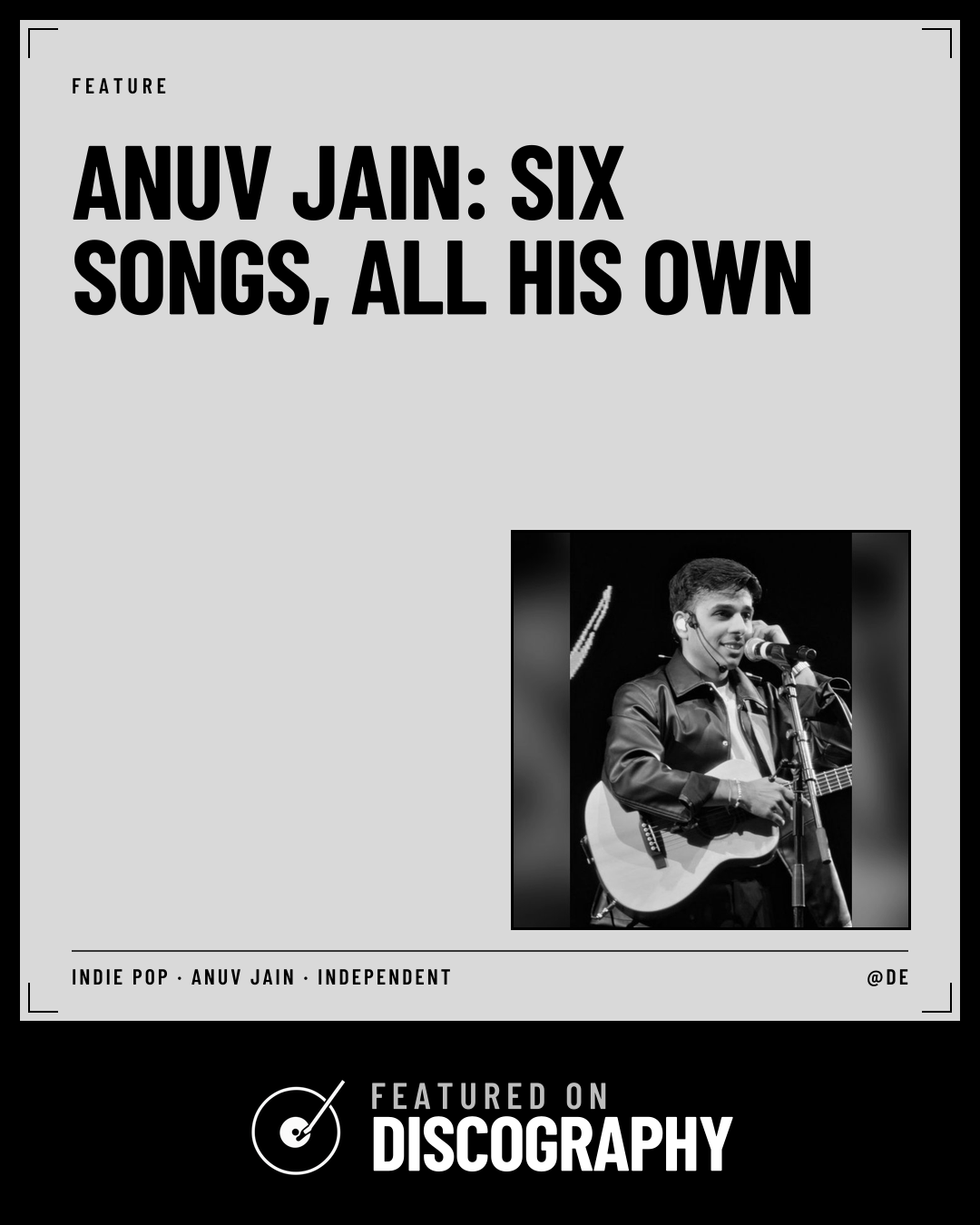 Anuv Jain: Six Songs, All His Own, featured on Discography
