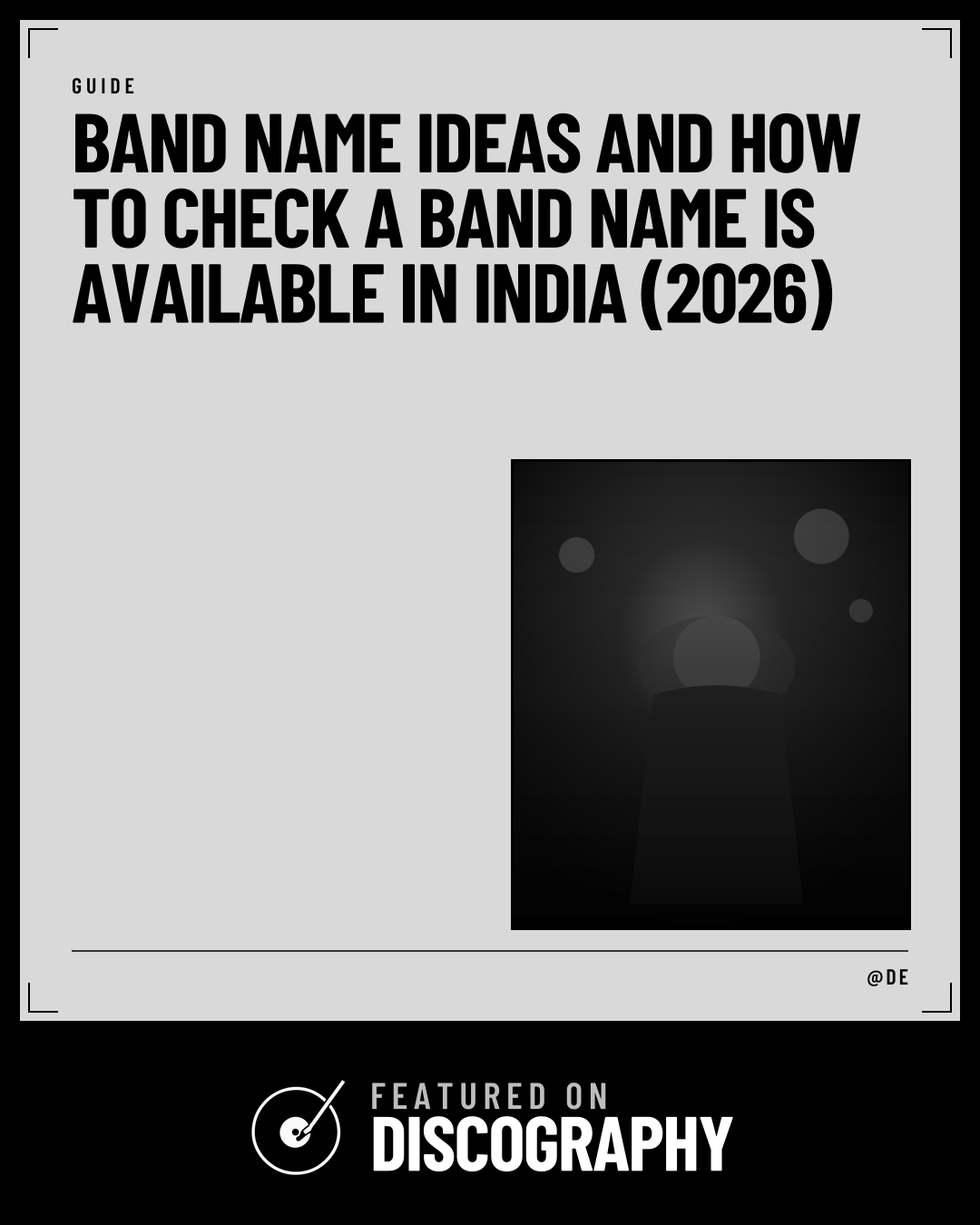 Band Name Ideas and How to Check a Band Name Is Available in India (2026), featured on Discography
