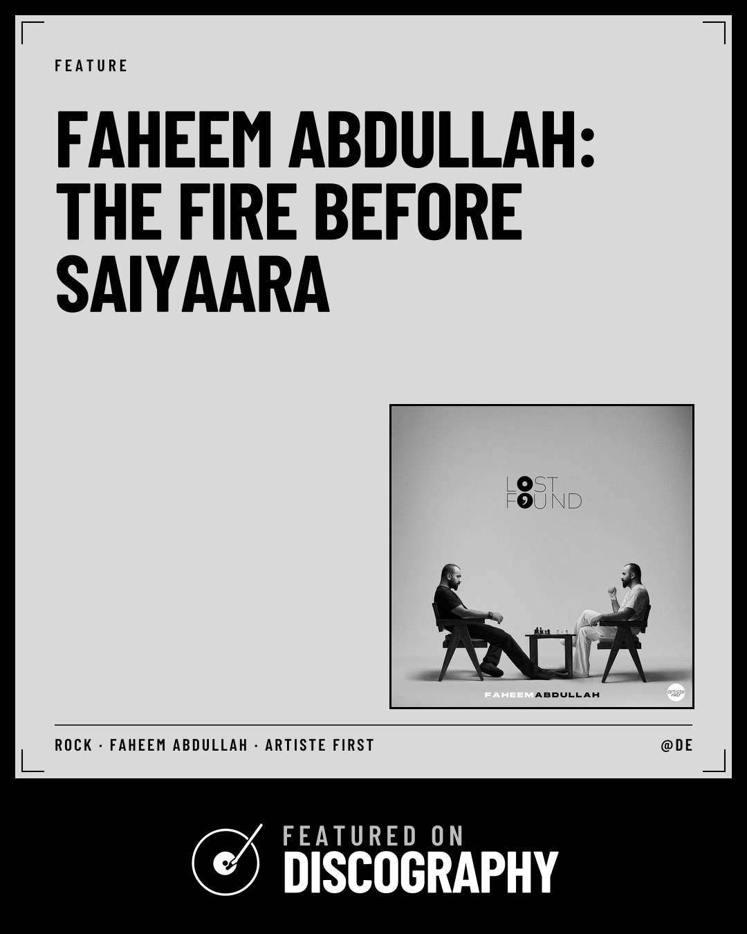 Faheem Abdullah: The Fire Before Saiyaara, featured on Discography