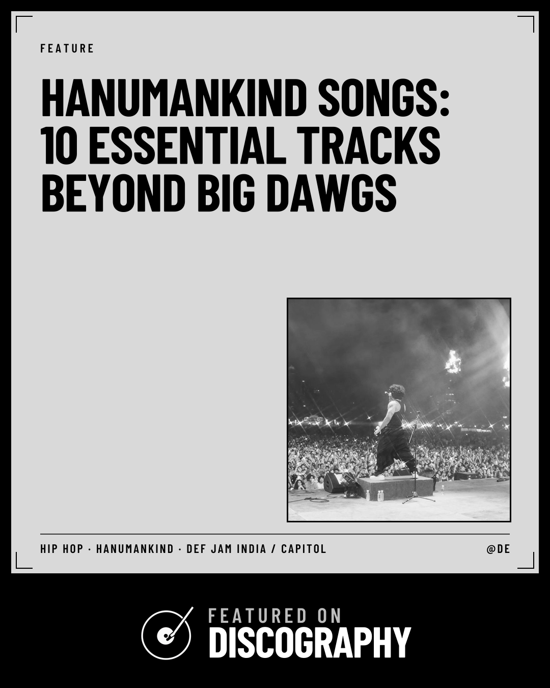 Hanumankind Songs: 10 Essential Tracks Beyond Big Dawgs, featured on Discography