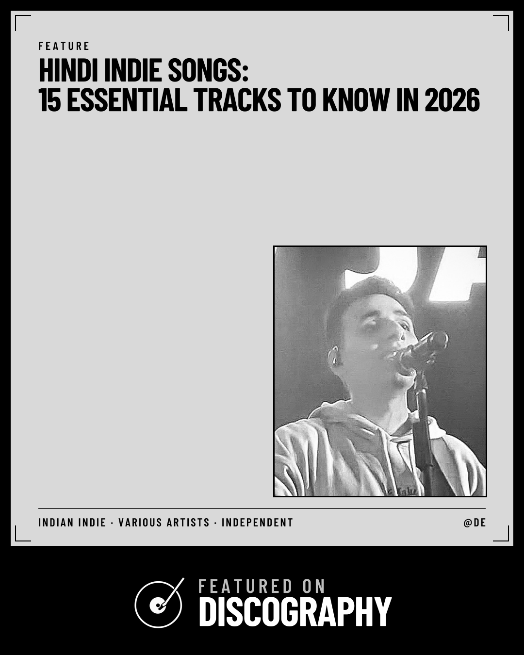 Hindi Indie Songs: 15 Essential Tracks to Know in 2026, featured on Discography