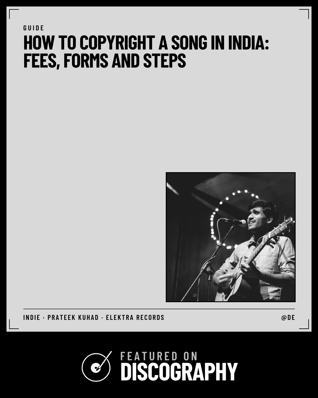 How to Copyright a Song in India: Fees, Forms and Steps, featured on Discography