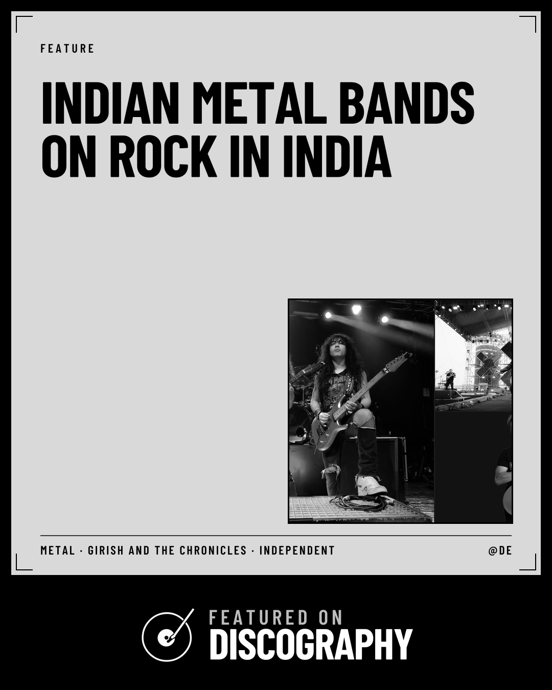 Indian Metal Bands on Rock in India, featured on Discography