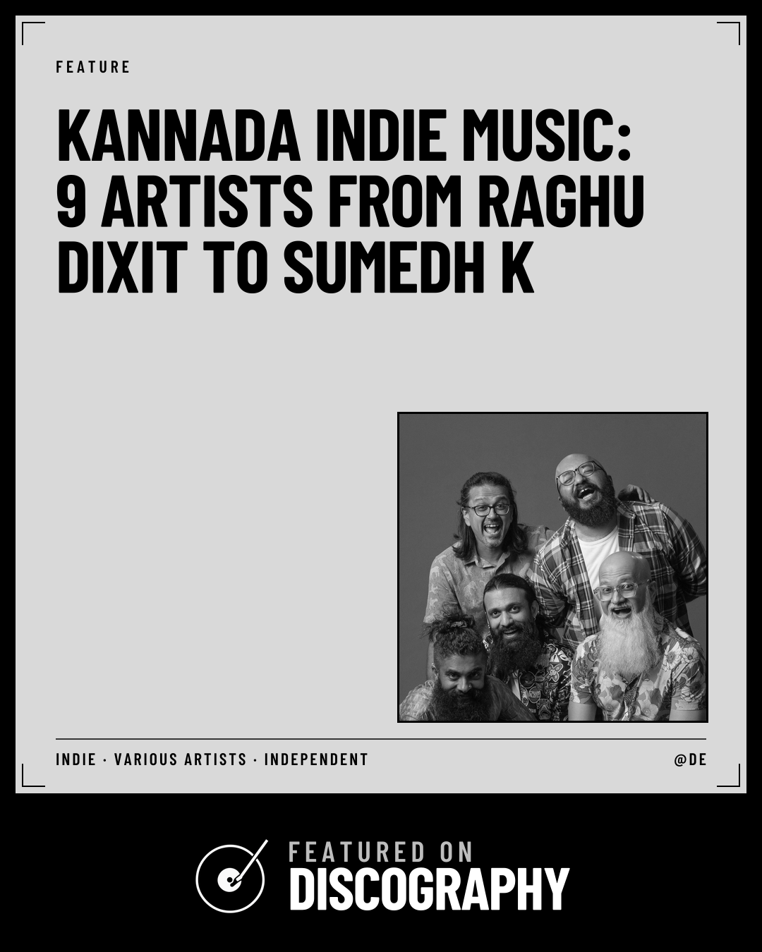 Kannada Indie Music: 9 Artists From Raghu Dixit to Sumedh K, featured on Discography