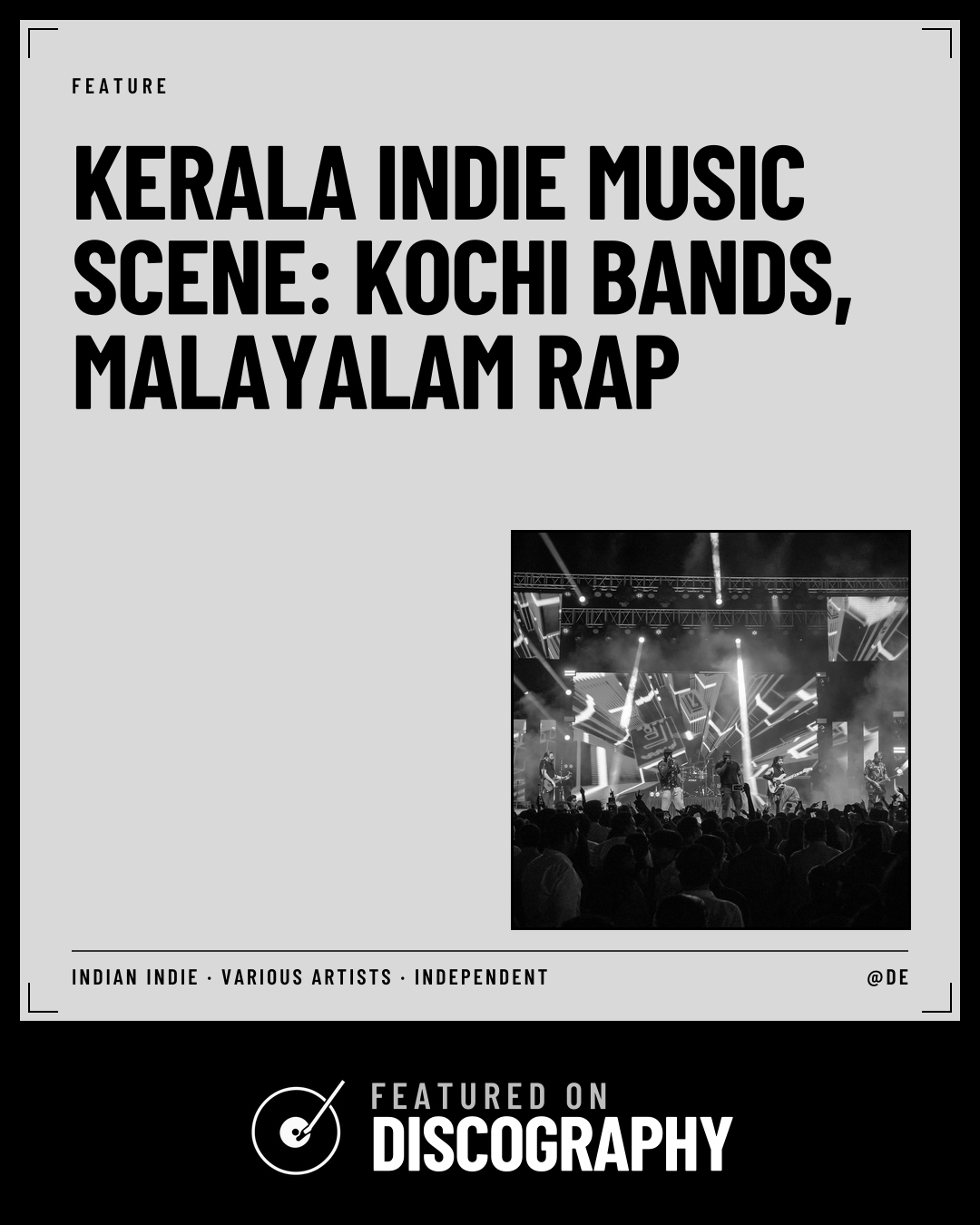 Kerala Indie Music Scene: Kochi Bands, Malayalam Rap, featured on Discography