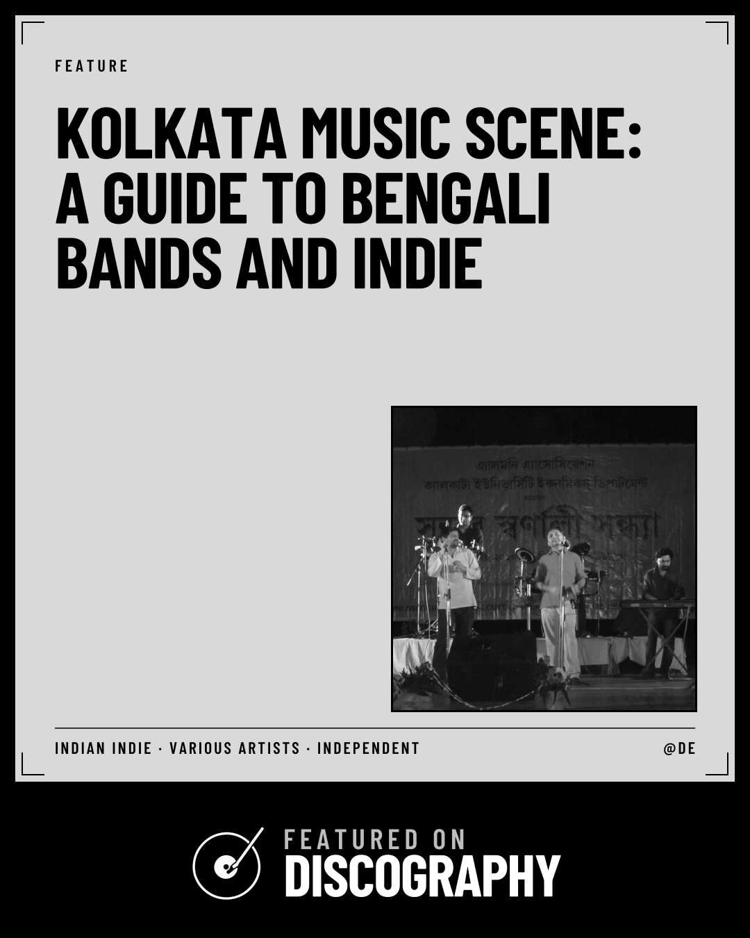 Kolkata Music Scene: A Guide to Bengali Bands and Indie, featured on Discography