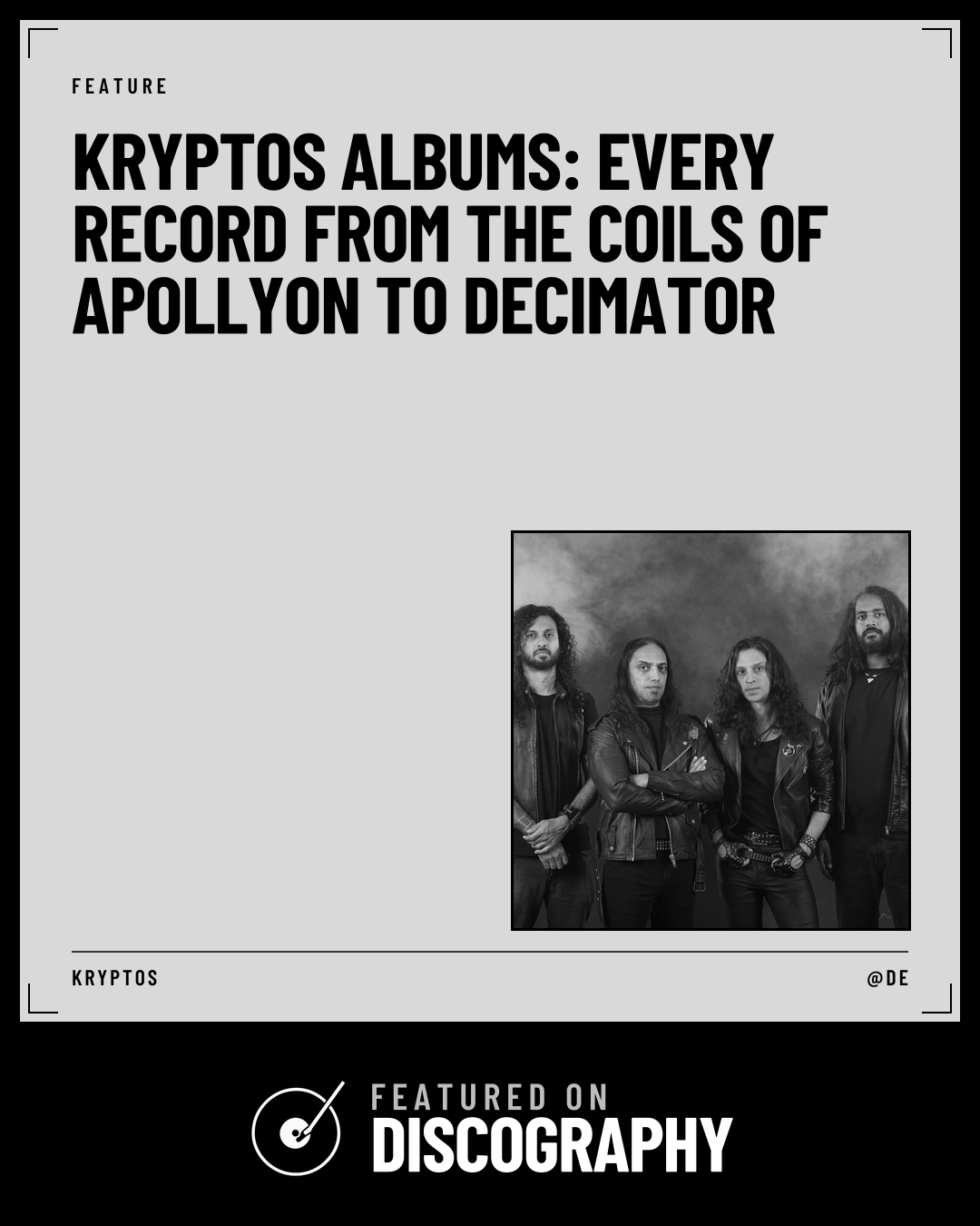 Kryptos Albums: Every Record From The Coils of Apollyon to Decimator, featured on Discography