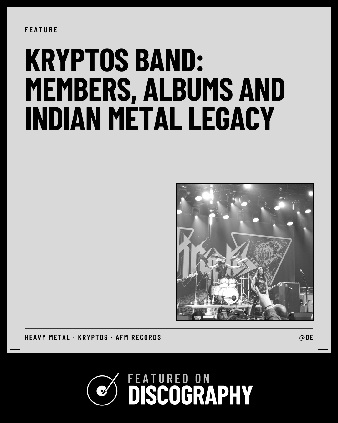 Kryptos Band: Members, Albums and Indian Metal Legacy, featured on Discography