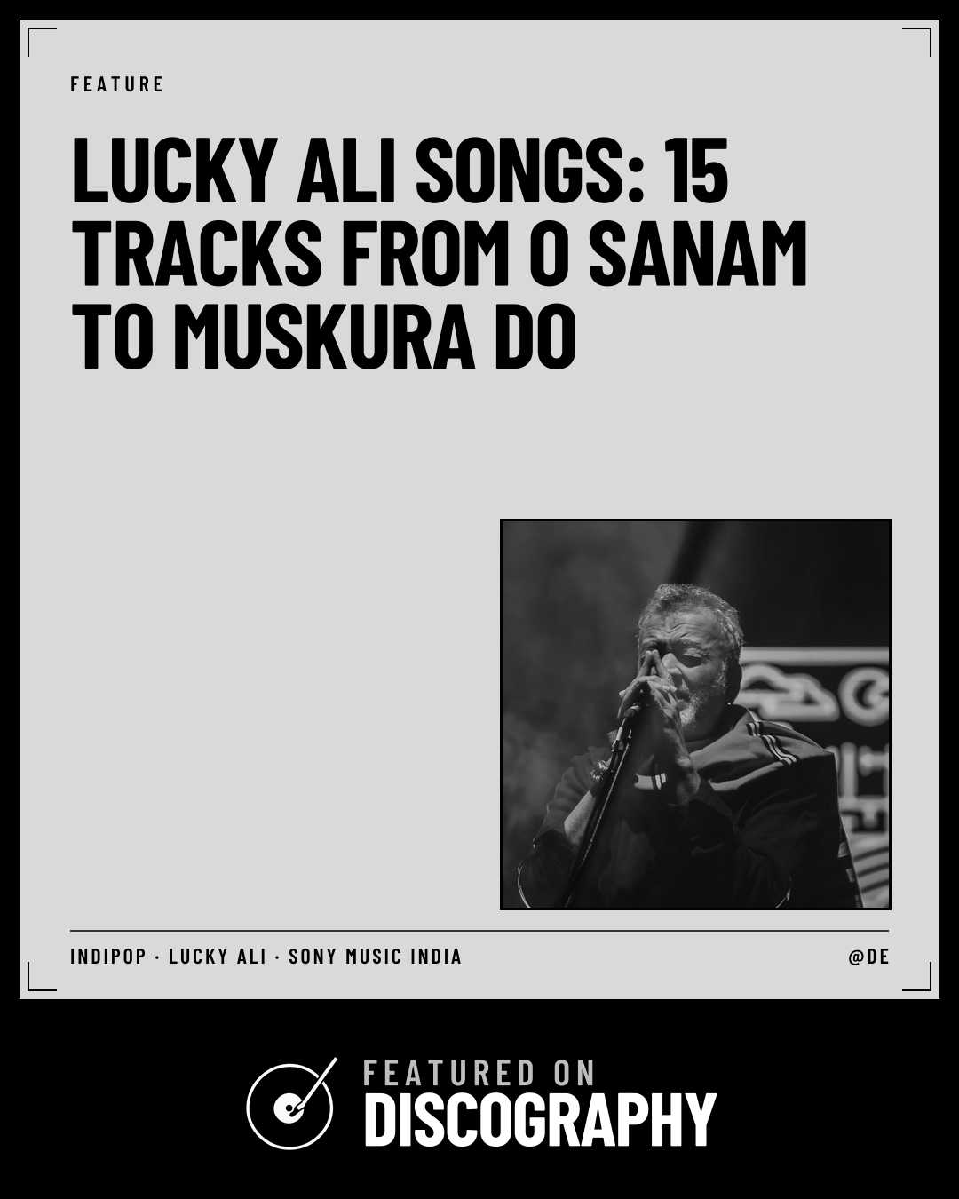 Lucky Ali Songs: 15 Tracks From O Sanam to Muskura Do, featured on Discography