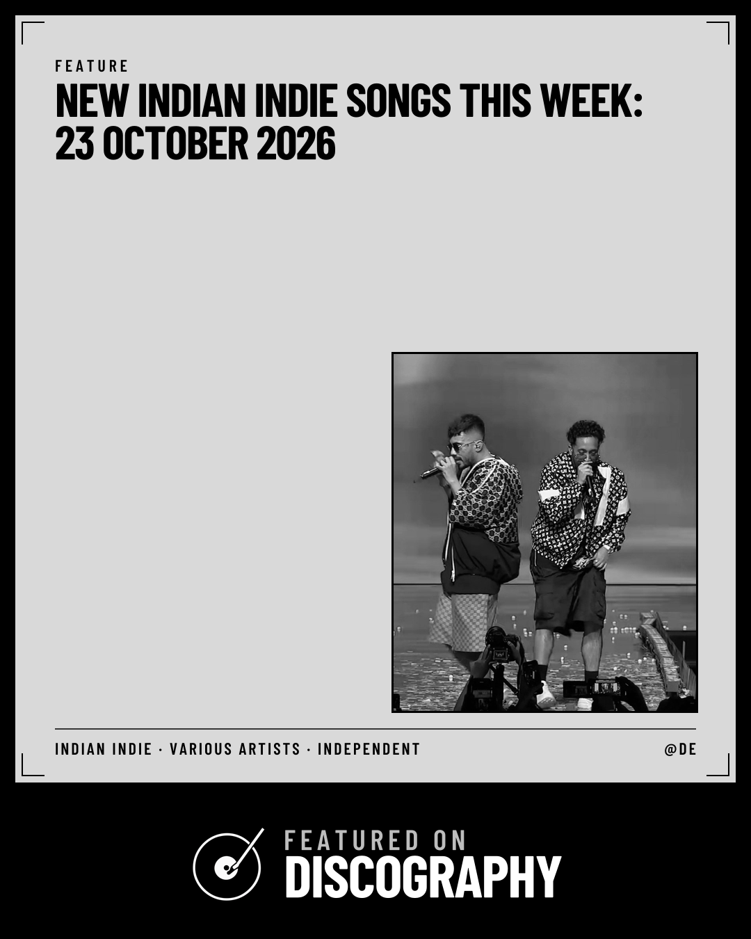 New Indian Indie Songs This Week: 23 October 2026, featured on Discography
