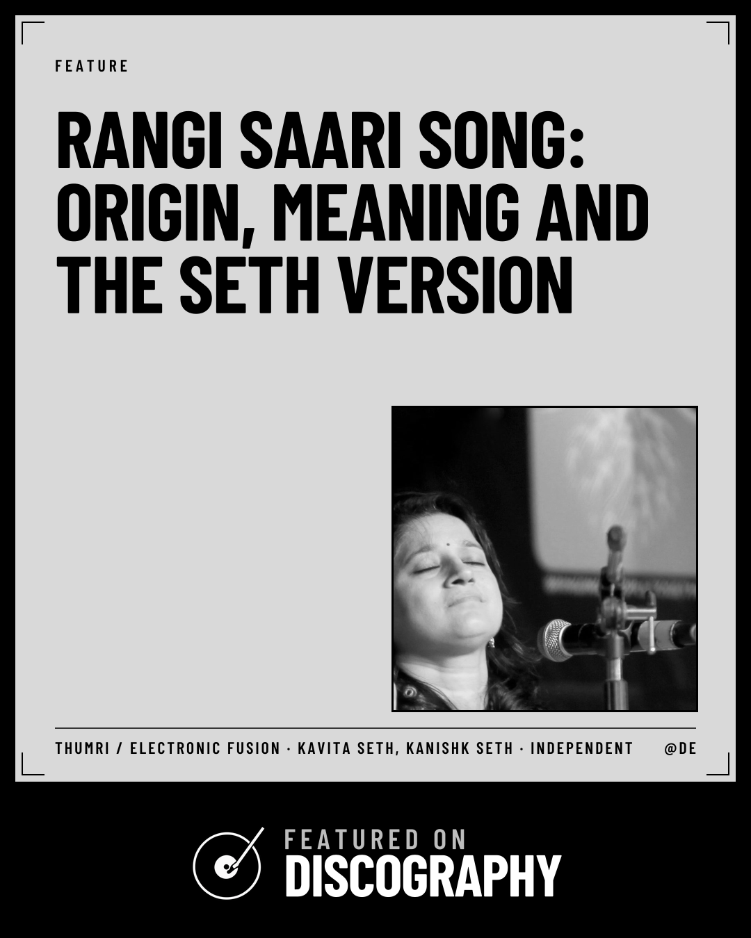 Rangi Saari Song: Origin, Meaning and the Seth Version, featured on Discography