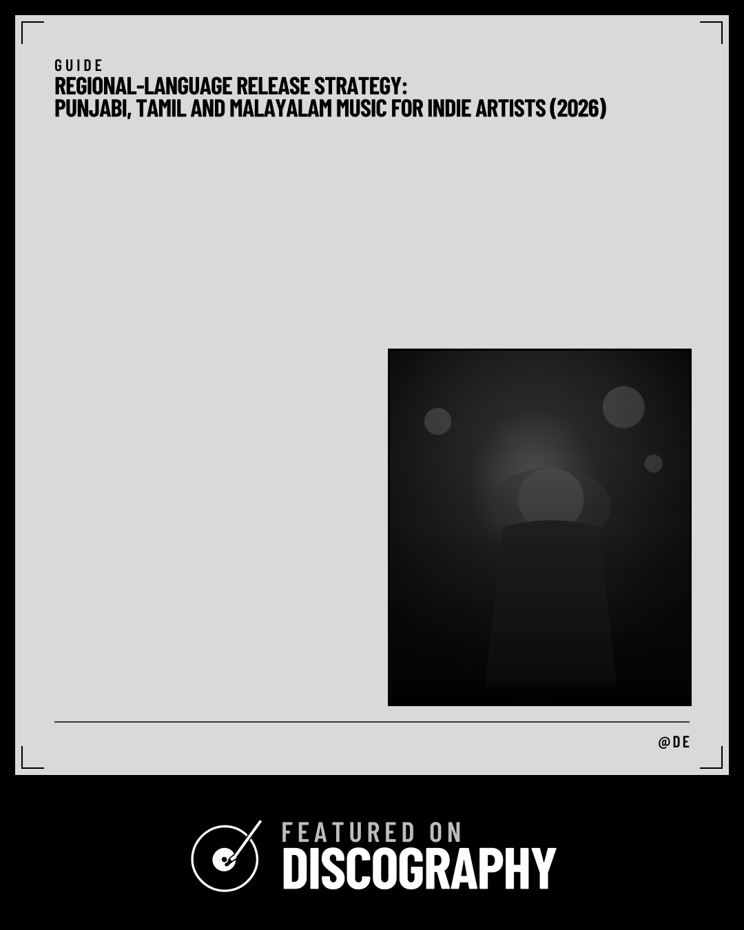 Regional-Language Release Strategy: Punjabi, Tamil and Malayalam Music for Indie Artists (2026), featured on Discography