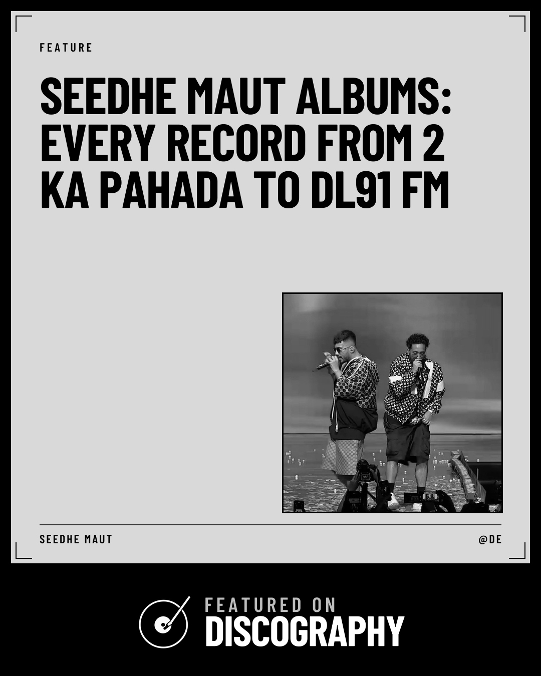 Seedhe Maut Albums: Every Record from 2 Ka Pahada to DL91 FM, featured on Discography