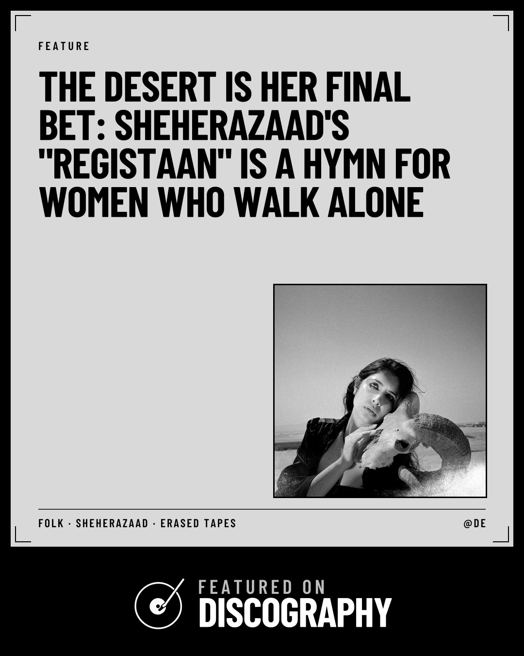 The Desert Is Her Final Bet: Sheherazaad's "Registaan" Is a Hymn for Women Who Walk Alone, featured on Discography