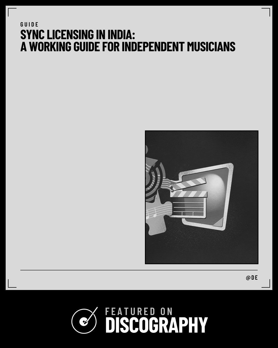 Sync Licensing in India: A Working Guide for Independent Musicians, featured on Discography